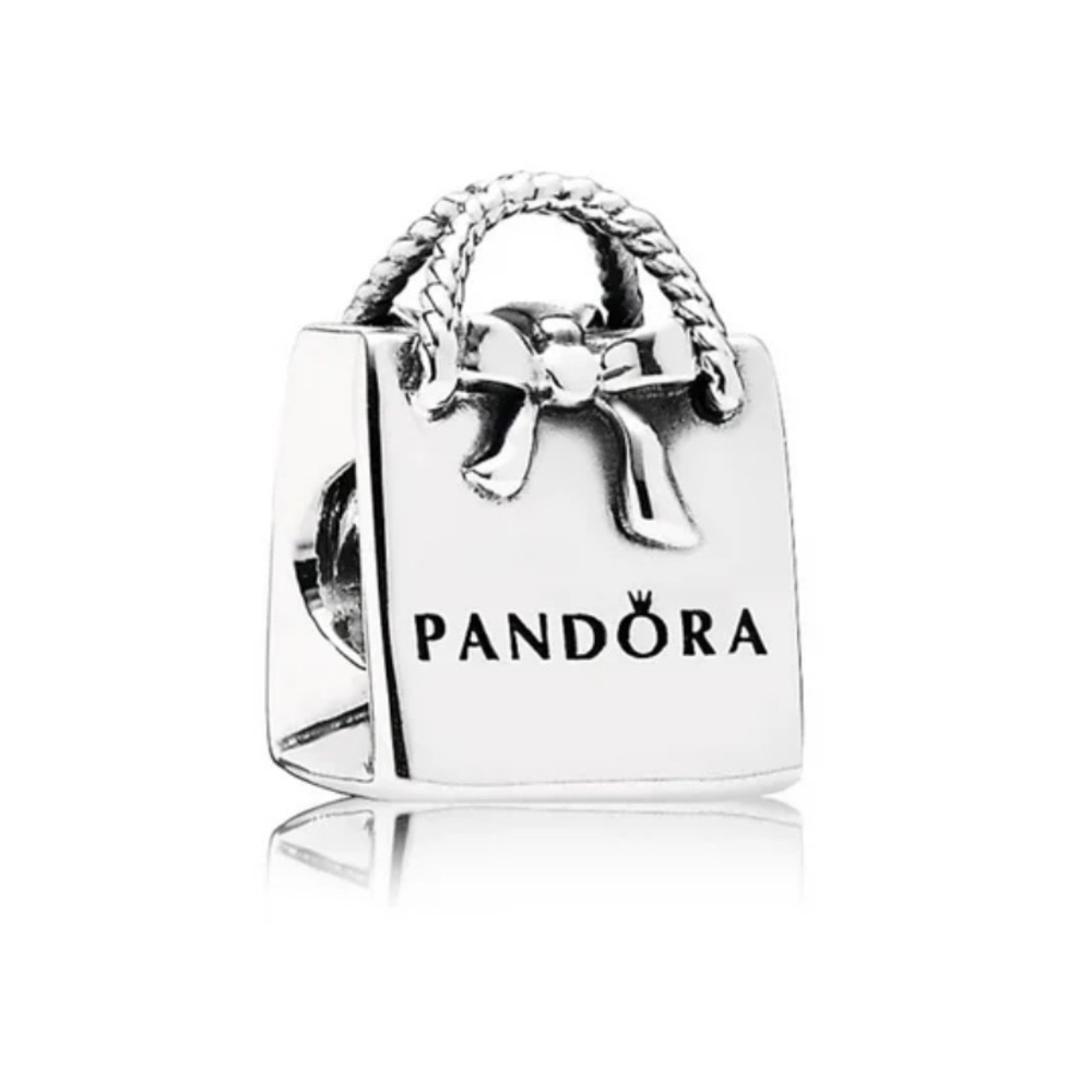 Authentic Pandora Elegant Silver Shopping Bag Charm